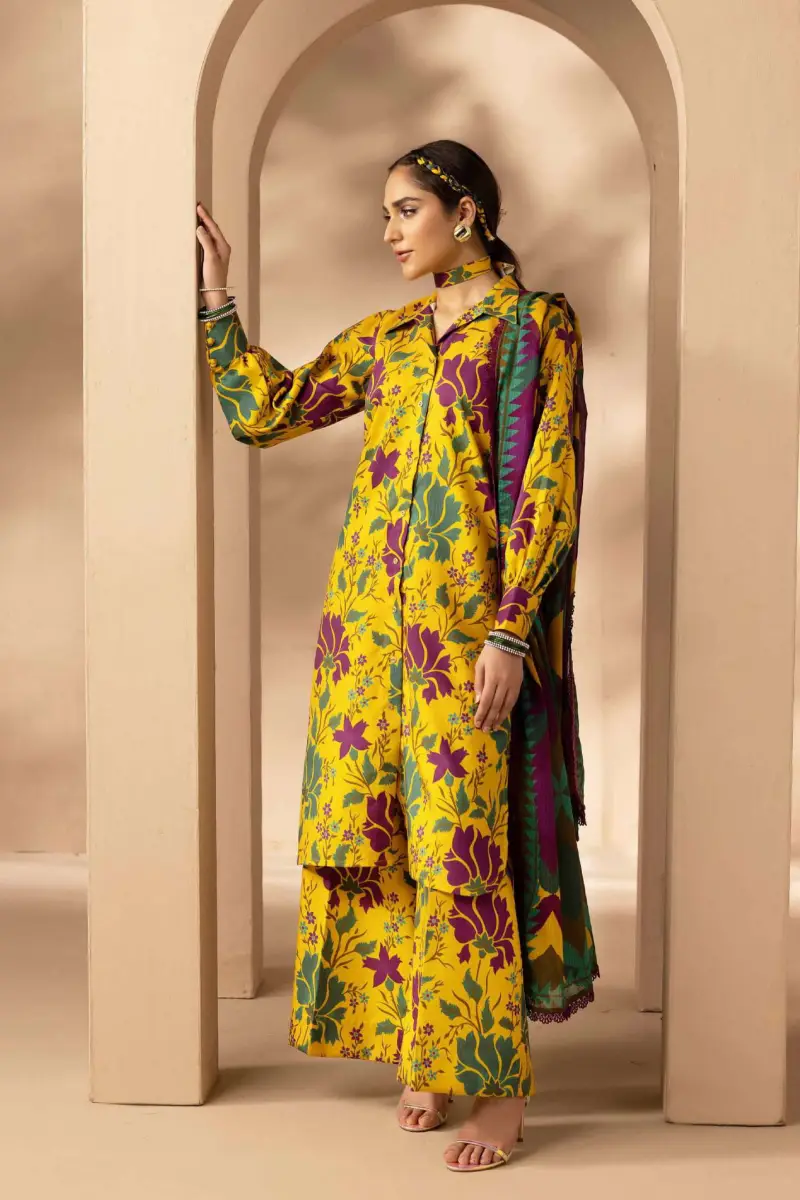 Bin Naeem Imperial 3 Piece Printed Lawn Suit