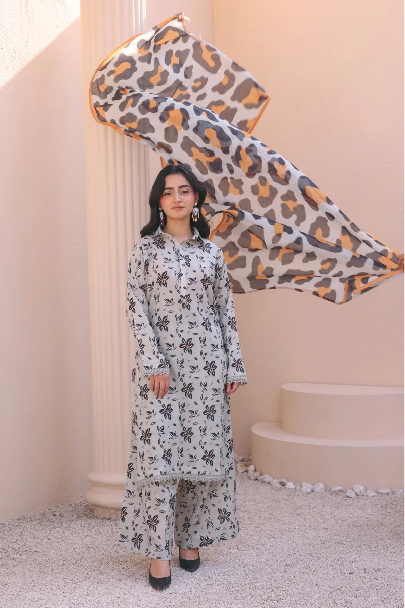 Bin Naeem Everyday Glamour 3 Piece Digital Printed Lawn Suit