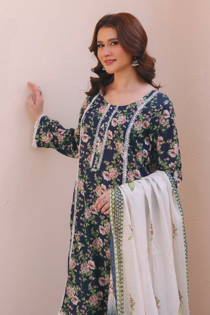 Bin Naeem Petal Dusk 3 Piece Digital Printed Lawn Suit