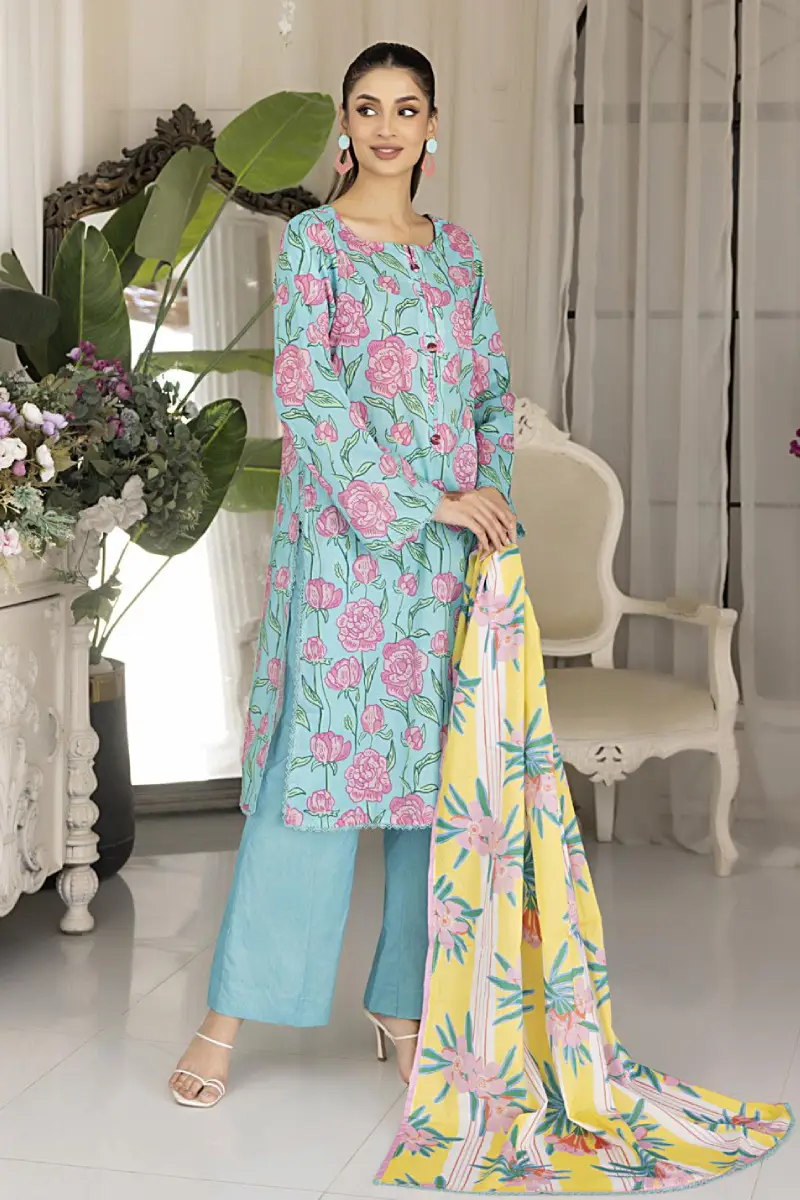 Salina 3 Piece Printed Lawn Suit